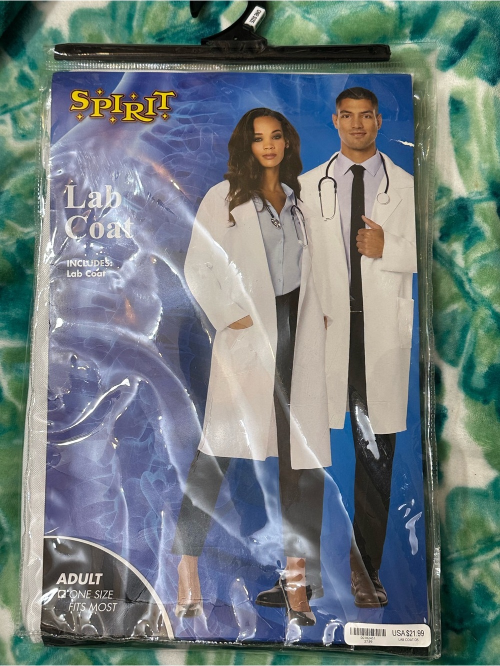 Spirit Halloween Lab Coat,OS,New